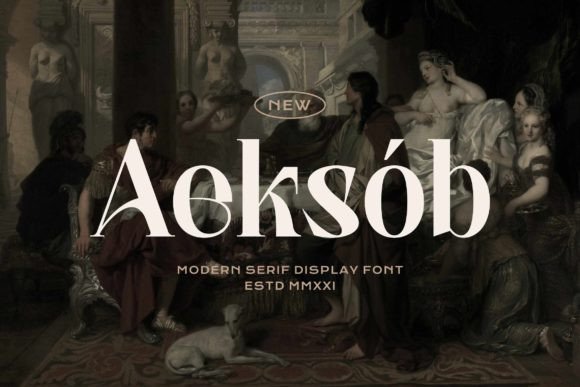 Aeksob Serif Display Font for Modern Web Design