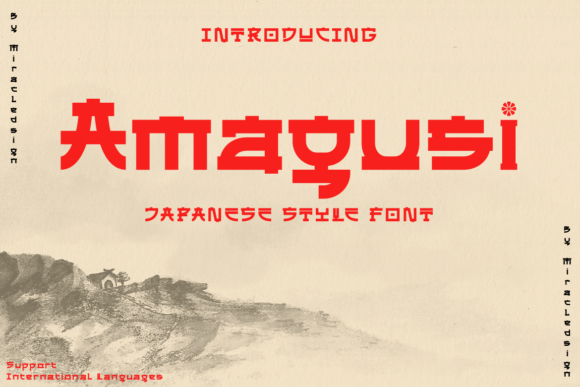 Amagusi: A Japanese-Inspired Display Font for Distinctive Web Design