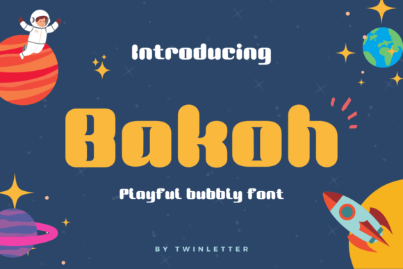 Bakoh: A Bubbly Display Font for Web Design