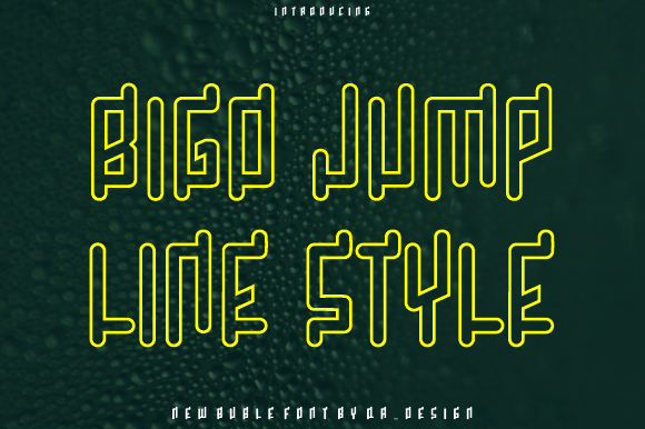 Bigo Jump Line – Bold Display Font