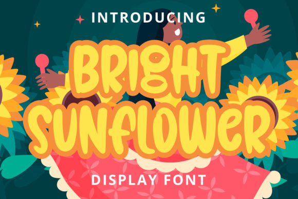 Bright Sunflower: A Playful Display Font That Makes Your Brand Shine