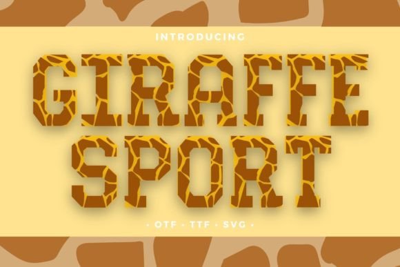 Giraffe Sport: A Font That Speaks