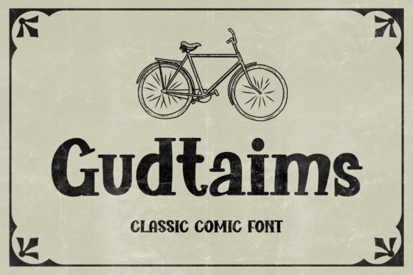 Gudtaims: A Retro Serif Display Font for Editorial Charm