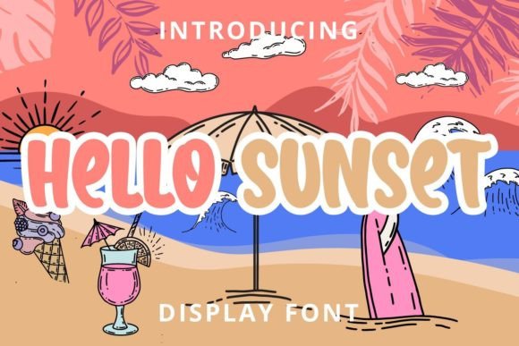 Hello Sunset: A Display Font That Makes Your Brand Feel Warm & Real