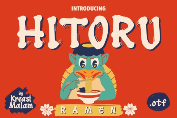 Hitoru Ramen: A Handmade Japanese Display Font That Lands With Intention