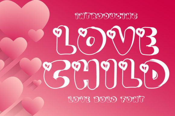 Love Child Font: A Joyful Display Typeface for Handmade Creators
