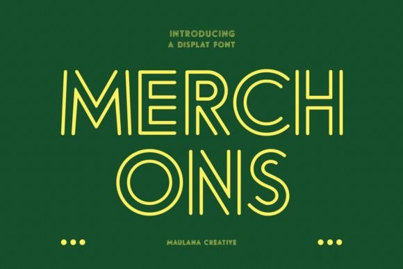 Merchons: A Stylish Display Font for Web Design