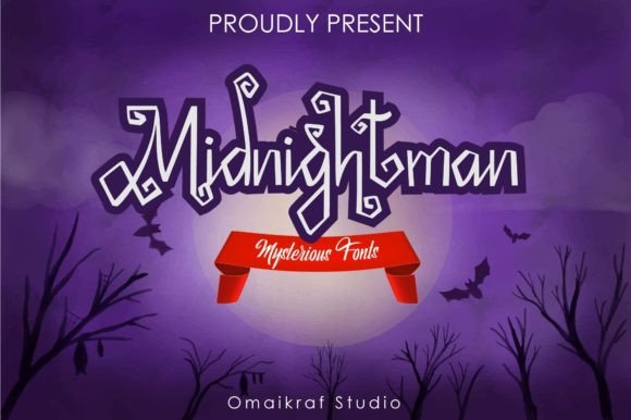 Midnightman: A Spooky Display Font