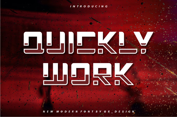 Quickly Work: A Bold Display Font for Digital Branding