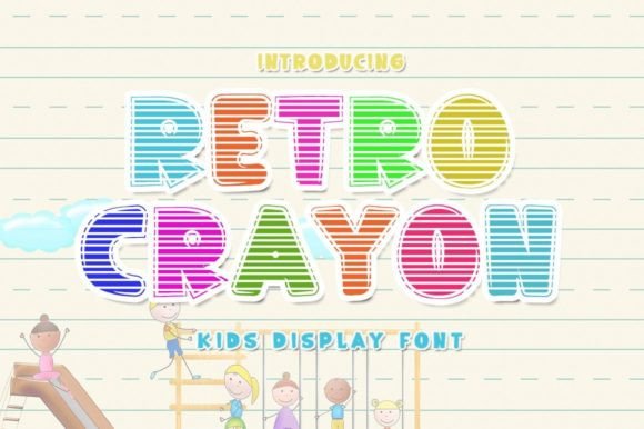Retro Crayon Font for Creative Marketing