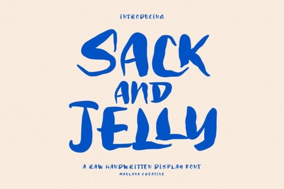 Sack and Jelly: A Handwritten Display Font That Stops the Scroll