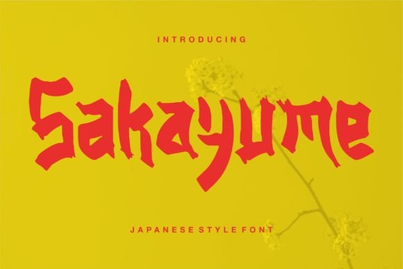 Sakayume: A Japanese-Inspired Display Font for Distinctive Branding