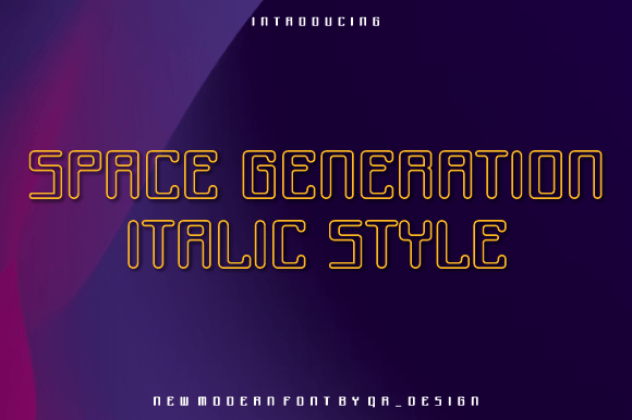 Space Generation: Bold Font for Creative Projects