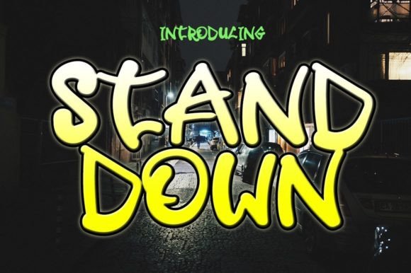 Stand Down: A Sweet Display Font