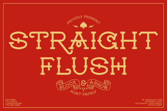 Straight Flush: A Display Font with Vintage Charm and Editorial Clarity