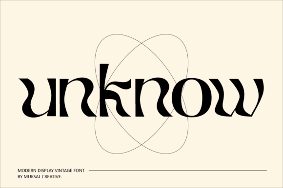 Unknow Font: A Versatile Display Typeface for Small Business Branding