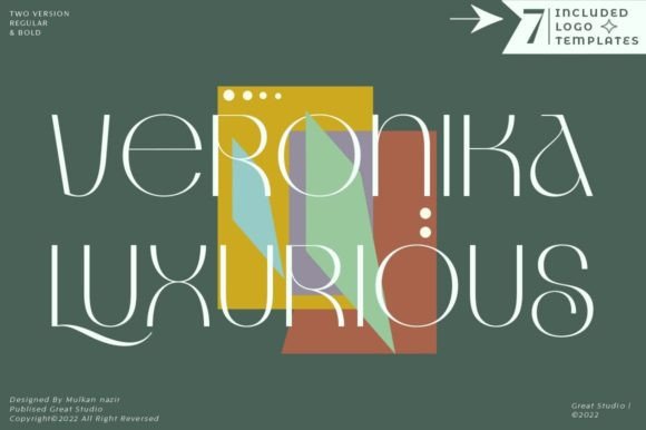Veronika Luxurious: A Glamorous Display Font