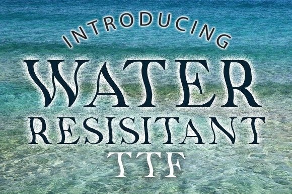 Water Resistant: A Distorted Display Font That Earns Its Place